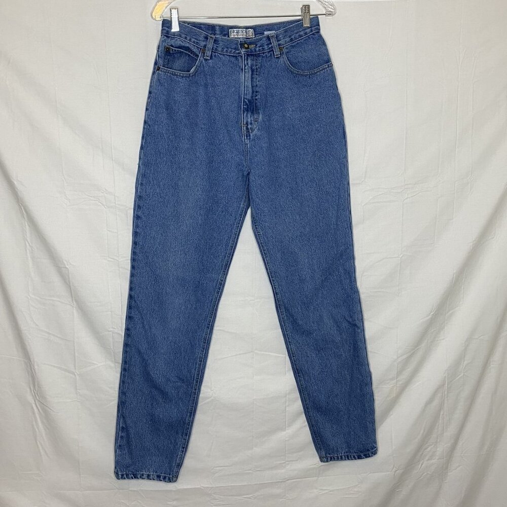 Vintage Bugle Boy Women's Straight Leg Blue Jeans (Sz 12L)